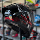 Capacete GP TECH SENSE MOTION PRETO CINZA VERM