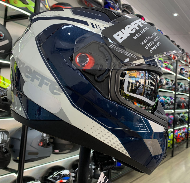 CAPACETE BIEFFE B-40 ESSENCE AZUL AZUL
