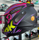 Capacete Norisk RAZOR GHOST MATTE BLACK PURPLE