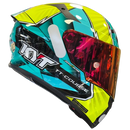 Capacete KYT TT COURSE XAVI FORES CROSSOVER YELLOW GREEN