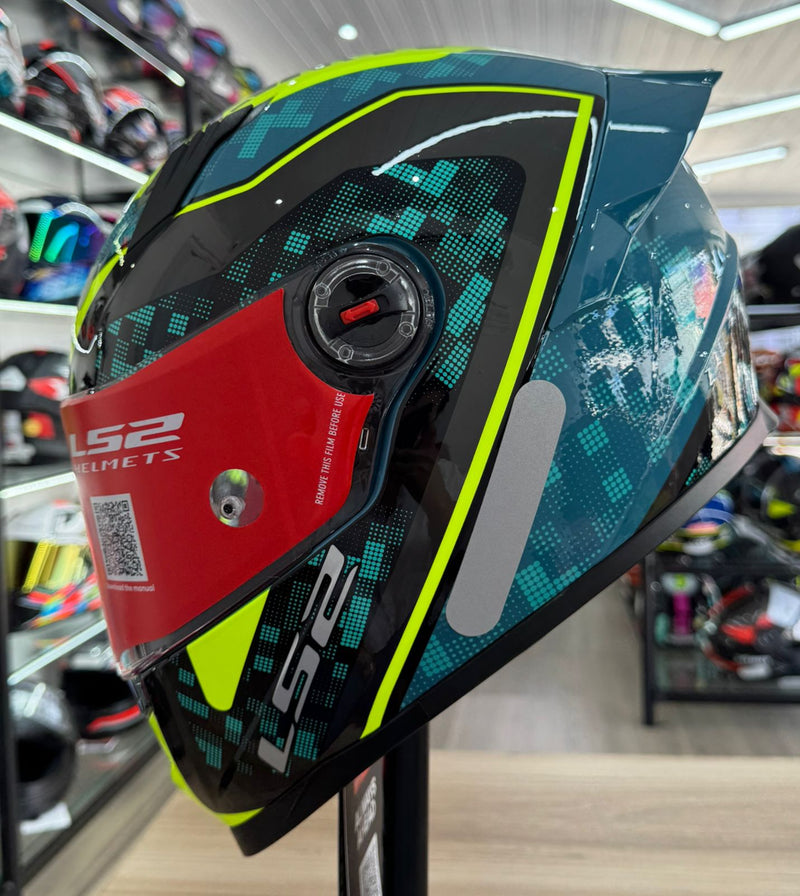 Capacete LS2 FF358  Striker blue/hv