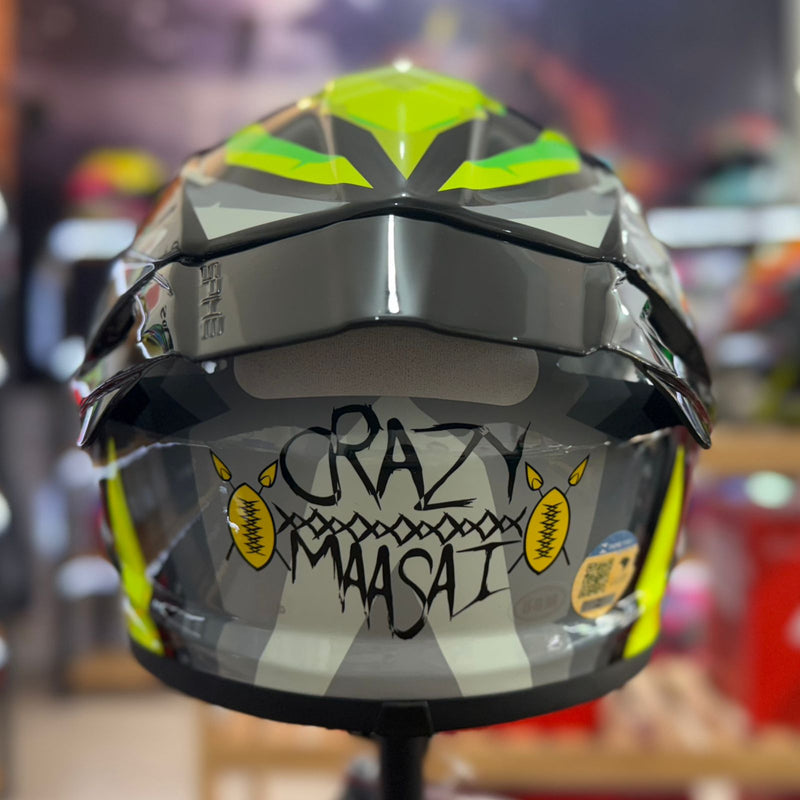 CAPACETE TEXX, SPIHE MAASAI CINZA VERDE