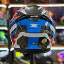 CAPACETE TEXX STRIKE RIDE AZUL VERM BRANCO PRETO