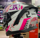 CAPACETE RACE TECH VOLT NINJA WHITE/ PINK