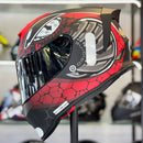 Capacete ORIGINE DINAMO FIGHTER FLUO RED BLACK MATT