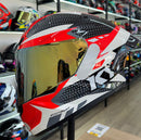 CAPACETE KYT TT COURSE GEAR RED BLACK