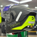 CAPACETE RACE TECH SIGNAL ACTIVE MATTE TIT/GREY HV YLW