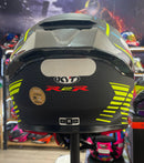 Capacete KYT R2R Concept Matt Black Yellow - óculos interno