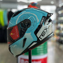 Capacete TEXX HUNTER DRACO PRETO AZUL TIFFANY