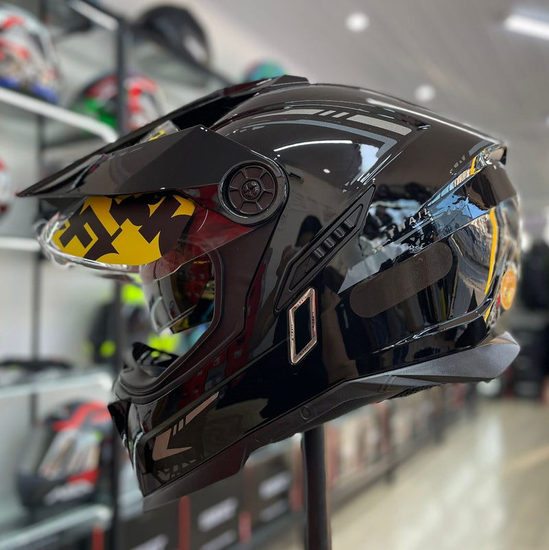 CAPACETE BIEFFE, B-TRAIL AUTHENTIC PRETO/GRAFITE