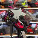 Capacete X OPEN UP STAR LILAS COM ROSA