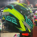 Capacete LS2 FF358 Draze Preto, amarelo e verde