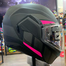 Capacete HJC I100 180 BEIS PRETO CHUMBO E ROSA