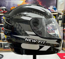 Capacete EBF New Fit Control Branco e Cinza