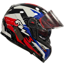 Capacete FW3 GTX SUPER Vermelho Azul e Branco