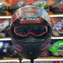 Capacete LS2 FF808 STREAM 2 ROAD MATTE TIT/RED