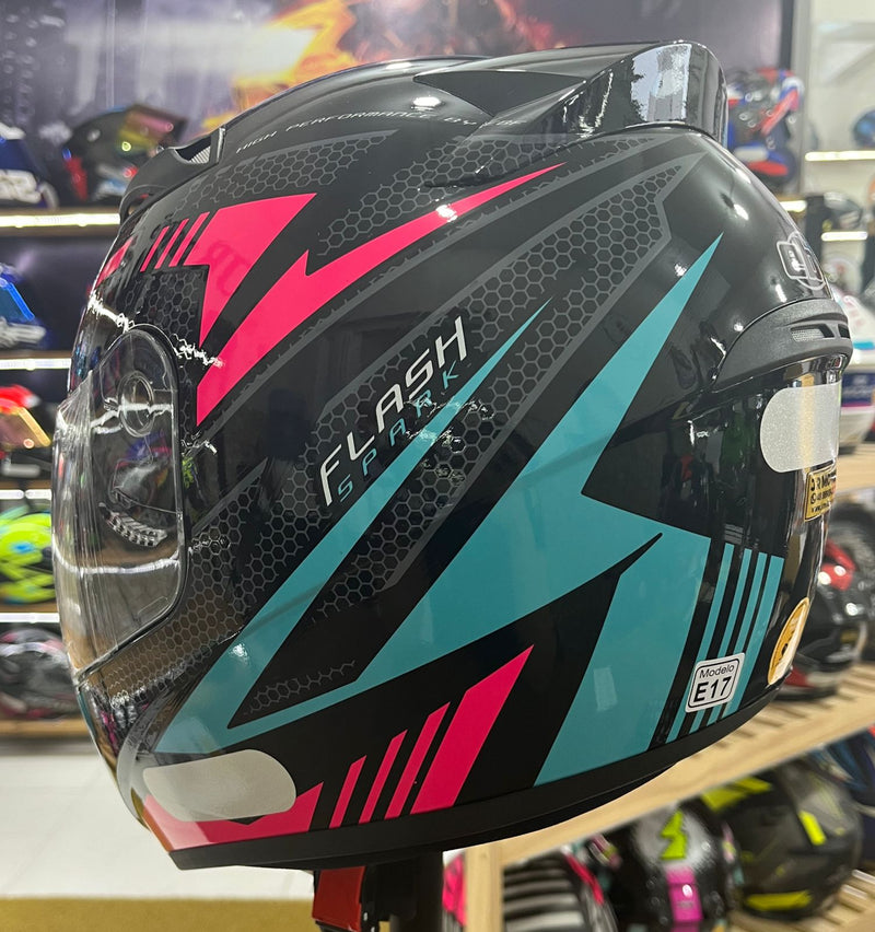 Capacete EBF Spark Flash Preto Tifany