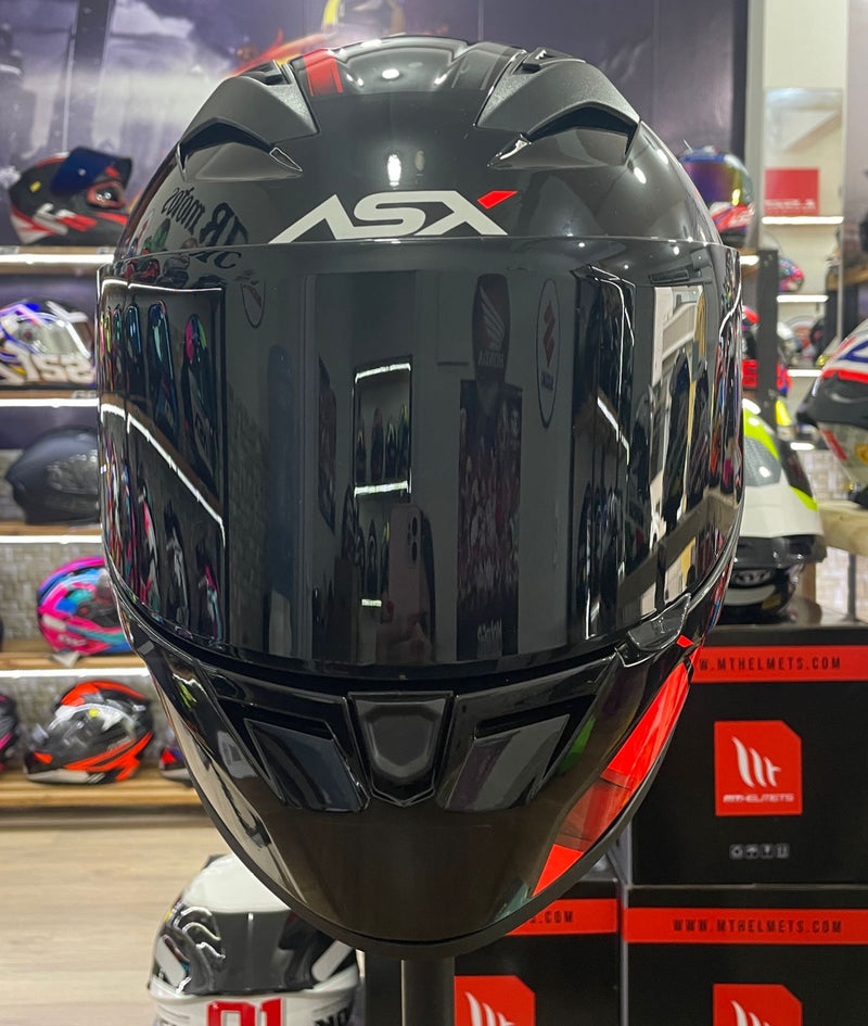 Capacete Sportivo ASX City Start Grafite e vermelho