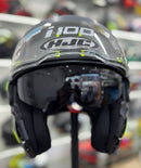 CAPACETE HJC I100 180º Beis Cinza, Preto e Verde