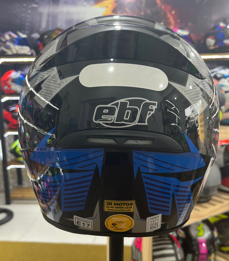 Capacete EBF Spark Spot Azul