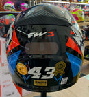 Capacete FW3 GTX 43 Azul e Vermelho