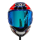 Capacete KYT TT COURSE VINALES BALANCE ORANGE/BLUE