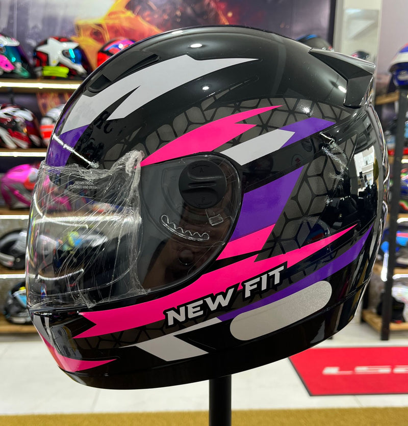 Capacete EBF New Fit Control Rosa