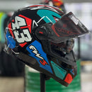 Capacete FW3 GTX 43 Azul e Vermelho