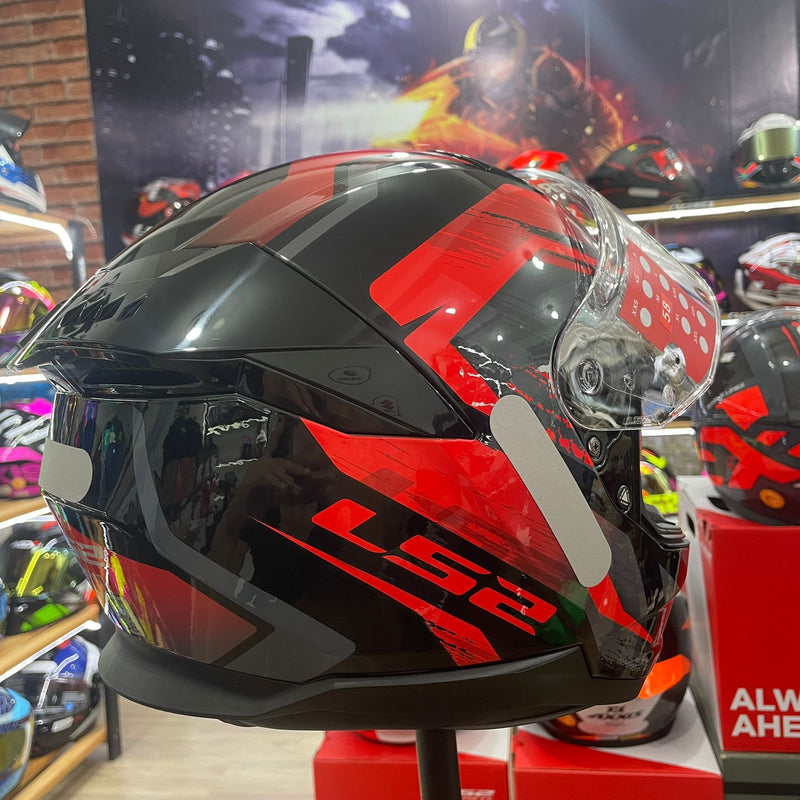Capacete LS2 FF808 Stream II Fury Black/Red