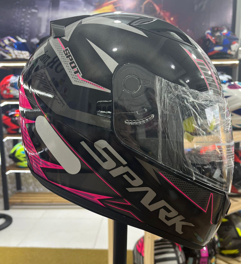 Capacete EBF Spark Spot Rosa