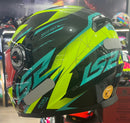 Capacete LS2 FF358 Draze Preto, amarelo e verde