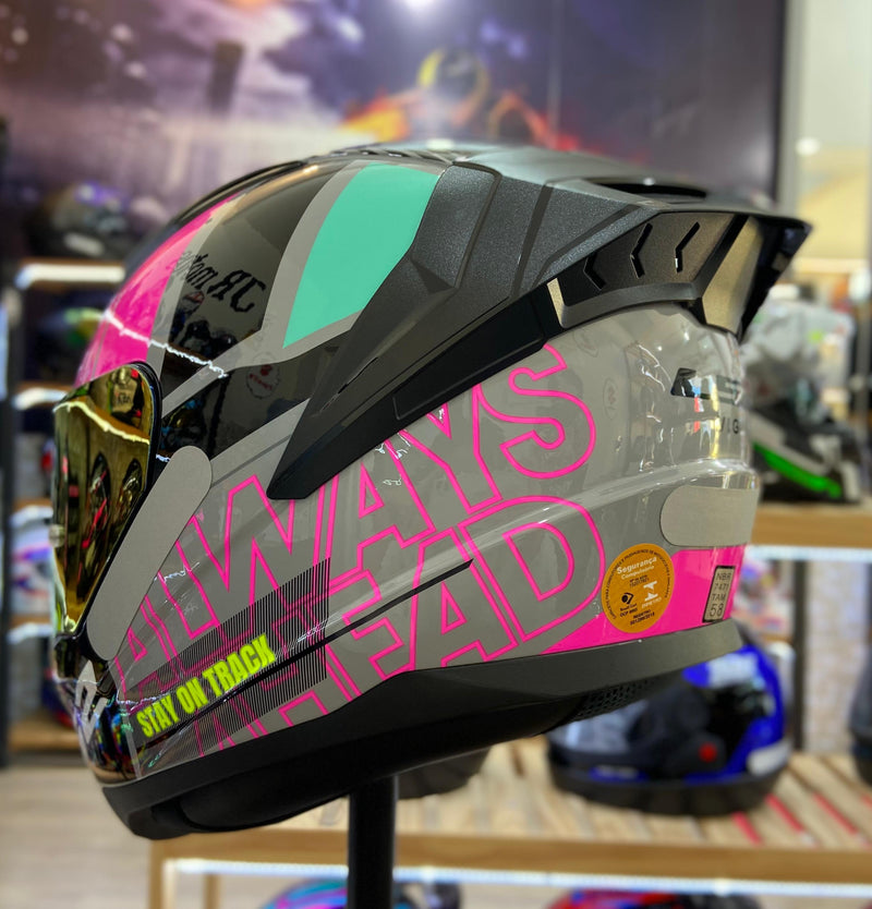 Capacete LS2 VIGO SHIFT LIGHT GREY PINK