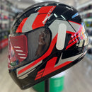 Capacete F-9 HG MATCH PRETO VERMELHO