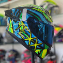 CAPACETE TEXX, SPIHE MAASAI AZUL E VERDE