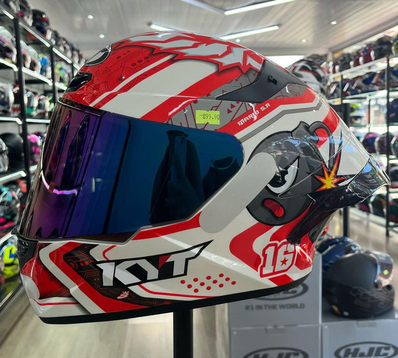 CAPACETE KYT TT COURSE SUPER MARIO