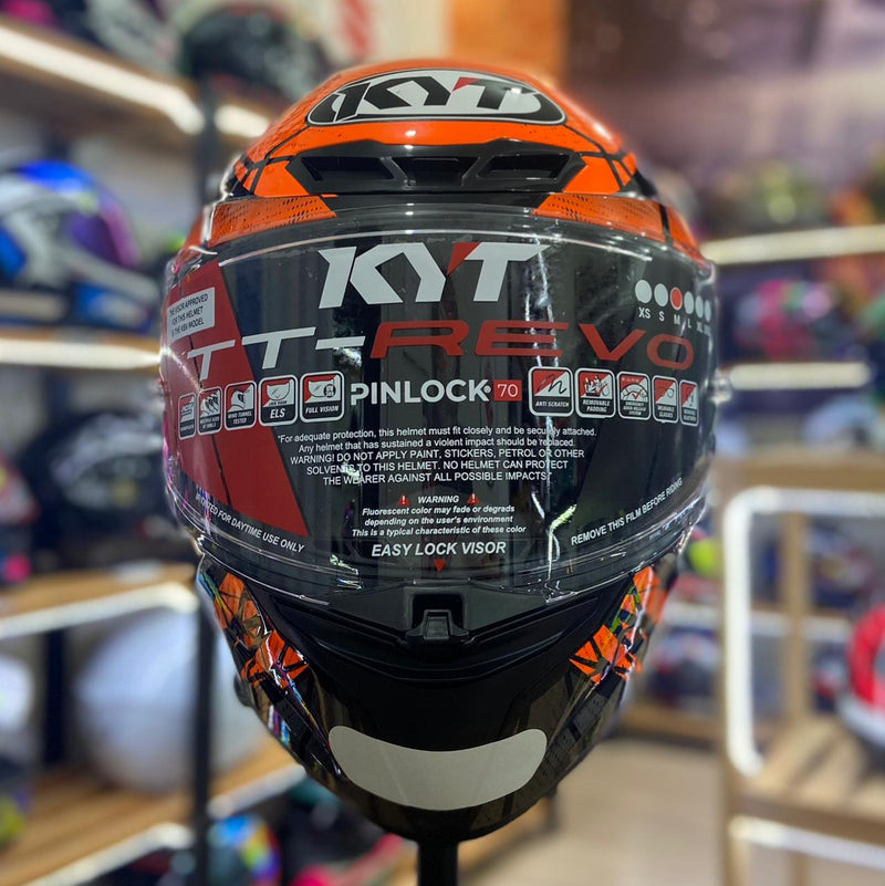 Capacete KYT TT REVO COBUSTION ORANGE