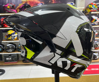 CAPACETE KYT TT COURSE GRAND PRIX BLACK AND YELLOW