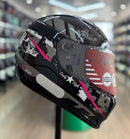 Capacete FLY F-9 HG CITY PRETO ROSA