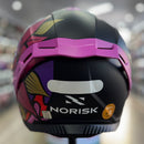Capacete NORISK STRADA II LOTUS Matte Black Pink + 2 AEROFOLIOS BRINDE