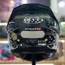 CAPACETE KYT, STRIKER, 2V NEUTRON BLACK WHITE