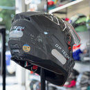 Capacete GP TECH ULTRA  SV RANGE TITÂNIO E PRETO