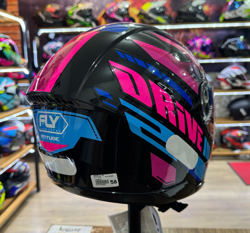 Capacete FLY Drive 2 HG Atitude pto/rs
