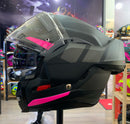 Capacete HJC I100 180 BEIS PRETO CHUMBO E ROSA