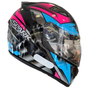 Capacete SPARK OROC Azul e Rosa