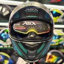 Capacete ASX EAGLE SV LINES CINZA FOSCO TIF/LILAS