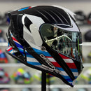 Capacete ORIGINE DINAMO FOOLISH WHITE BLACK GLOSS
