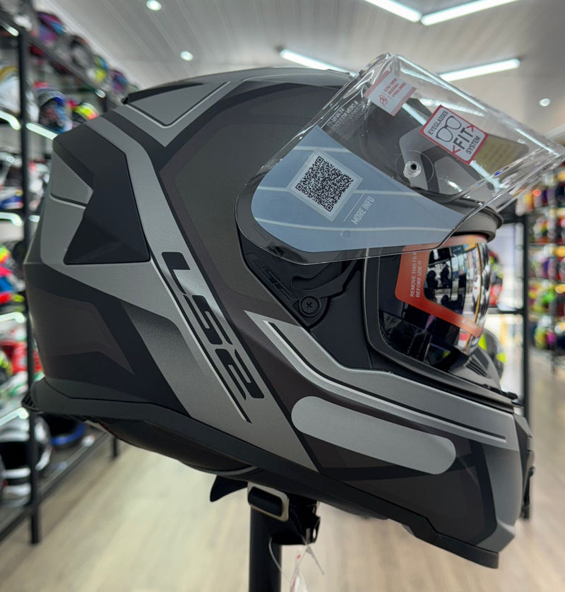 Capacete LS2 FF808 Stream II Shadow Matte Titanium