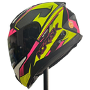Capacete NORISK RAZOR SPEEDMAX MATTE BLACK YLW/PINK