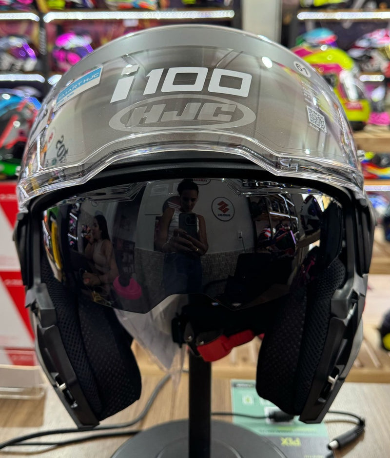 CAPACETE HJC I100 180º SOLID TITANIUM