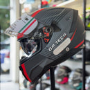 Capacete GP TECH ULTRA  SV AIR CINZA E VERMELHO